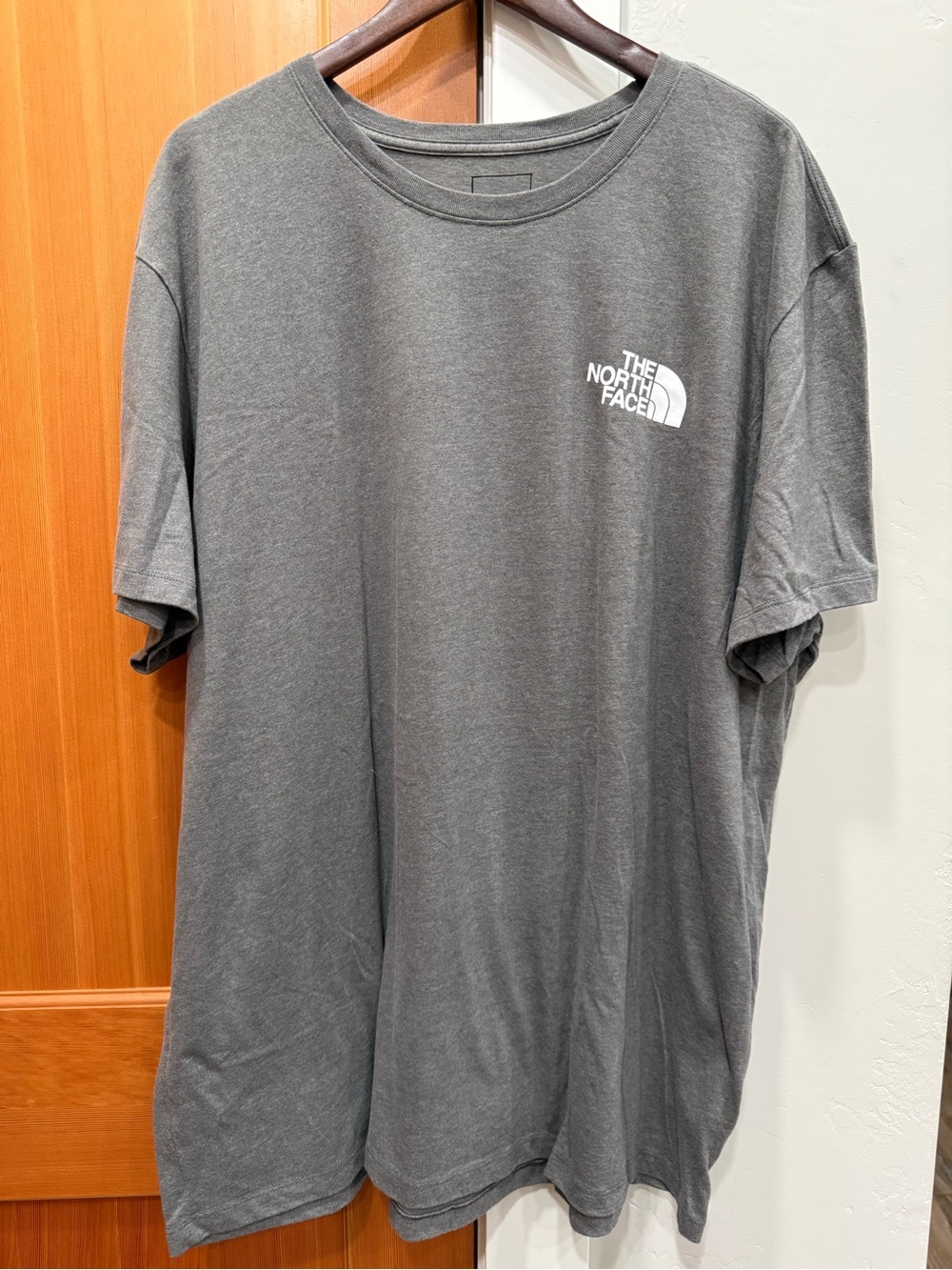 The North Face Men's Short-Sleeve Tee - Dark Gray with White Logo